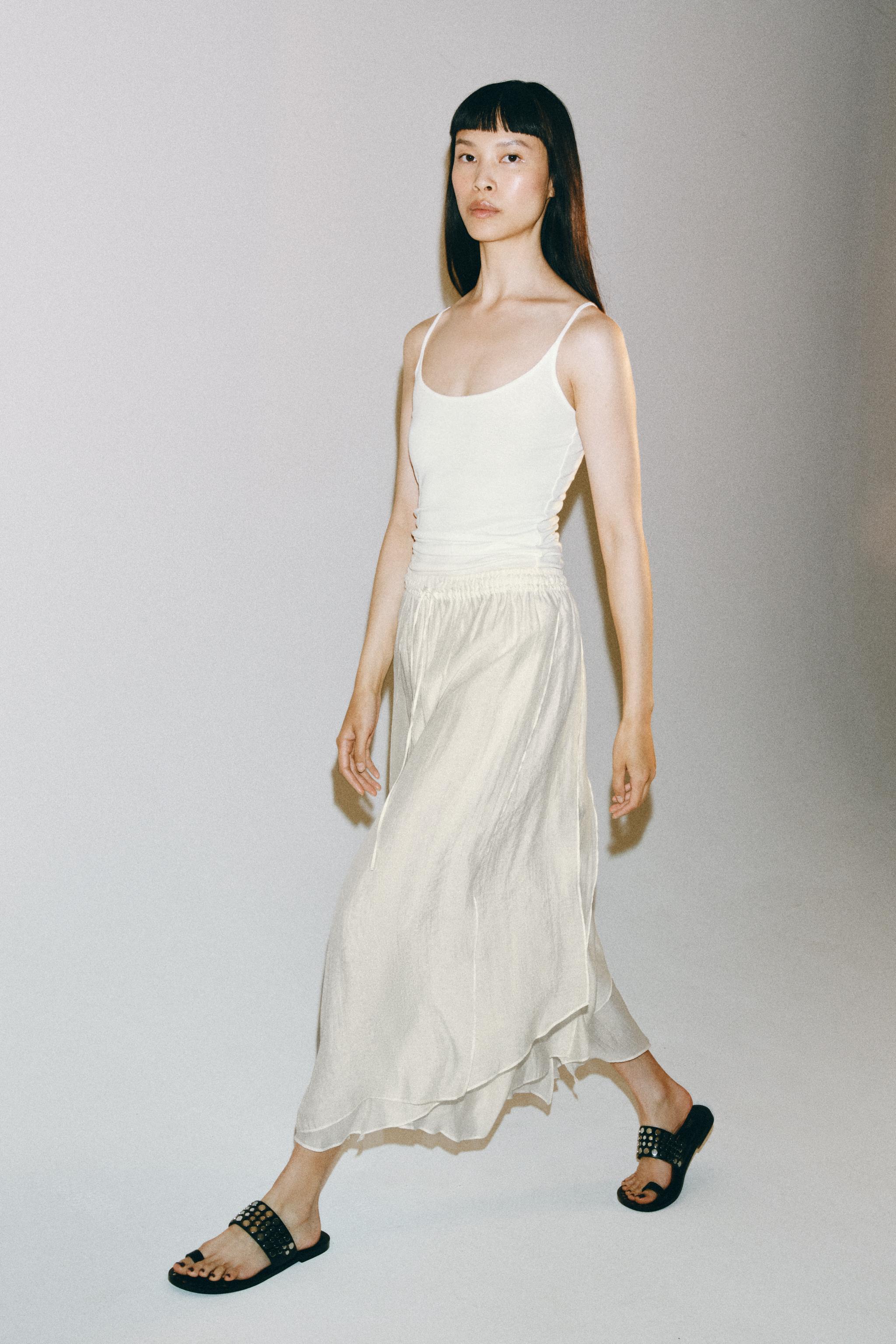ZW COLLECTION FLOWY MIDI SKIRT